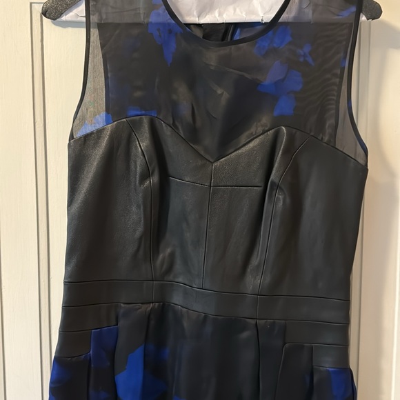 Milly leather and tulle dress - Picture 2 of 4